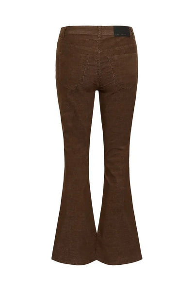 FLARED BROWN BABY CORD PANT Jeans KAFFE 