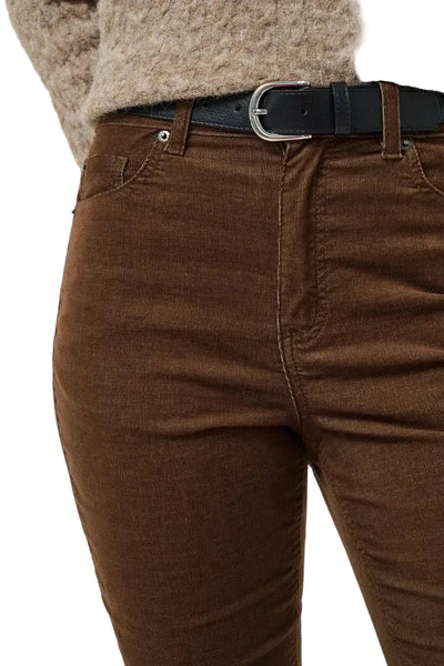 FLARED BROWN BABY CORD PANT Jeans KAFFE 