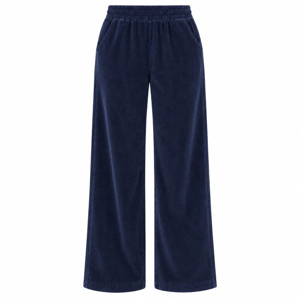 FLAT FRONT ELASTIC WAIST CORDUROY PANT Pant Femme Fatale 