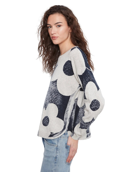FLORAL CREW NECK VINTAGE PRINT SWEATER SWEATER Charlie B 