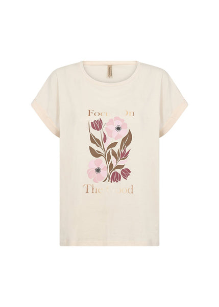 FLOWER DESIGN COTTON T SHIRT T-Shirt SOYACONCEPT 