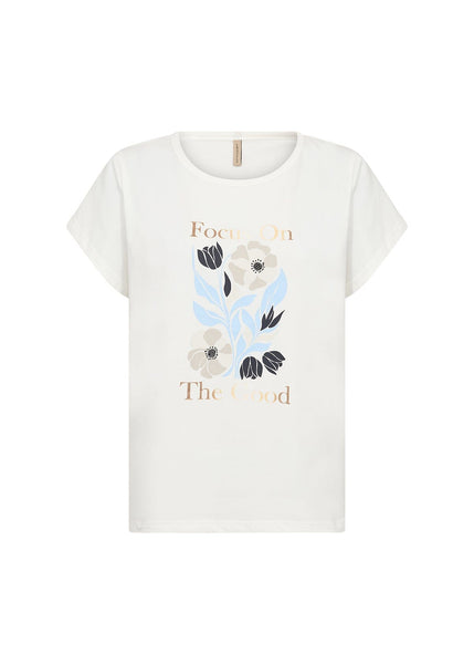 FLOWER DESIGN COTTON T SHIRT T-Shirt SOYACONCEPT 