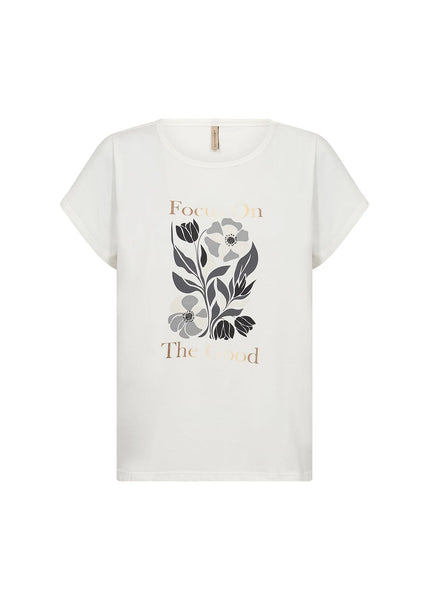 FLOWER DESIGN COTTON T SHIRT T-Shirt SOYACONCEPT 