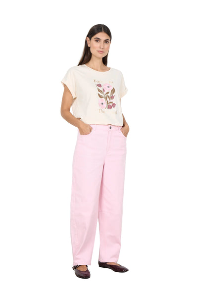 FLOWER DESIGN COTTON T SHIRT T-Shirt SOYACONCEPT 