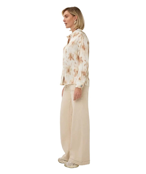 FLOWER POWER BEIGE WHITE BLOUSE Blouse Esqualo 