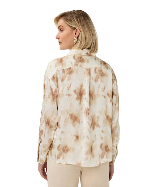 FLOWER POWER BEIGE WHITE BLOUSE Blouse Esqualo 