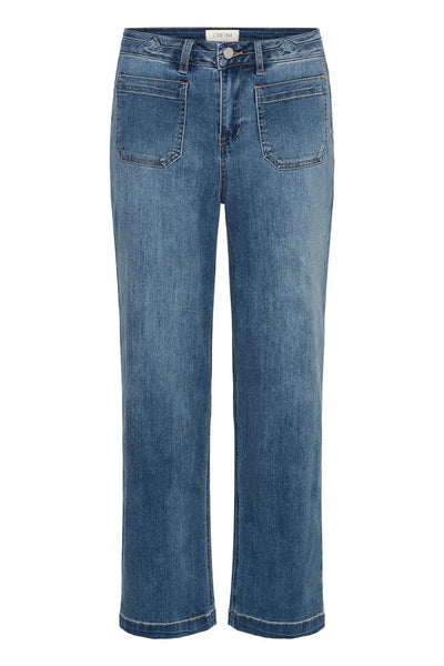FRONT POCKET ANKLE LENGTH LIGHT WEIGHT JEAN Jeans CREAM 