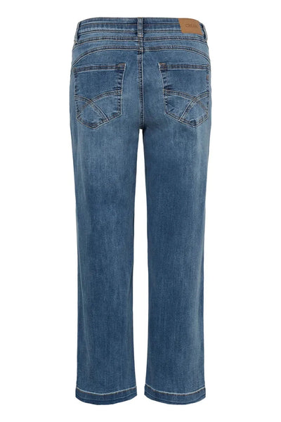FRONT POCKET ANKLE LENGTH LIGHT WEIGHT JEAN Jeans CREAM 