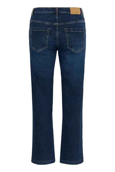 FULL LENGTH REGULAR WAIST STRAIGHT LEG DARK WASH JEAN Jeans KAFFE 