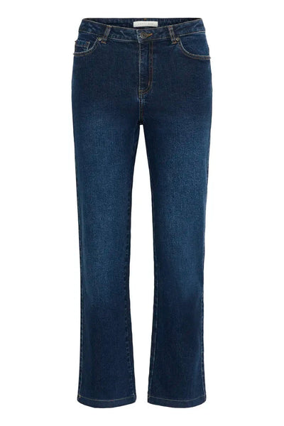 FULL LENGTH REGULAR WAIST STRAIGHT LEG DARK WASH JEAN Jeans KAFFE 