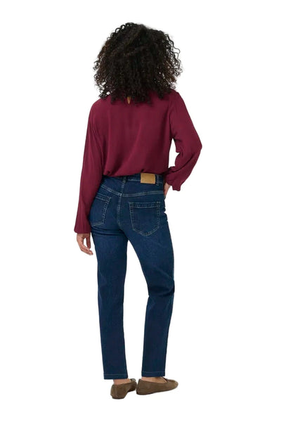 FULL LENGTH REGULAR WAIST STRAIGHT LEG DARK WASH JEAN Jeans KAFFE 