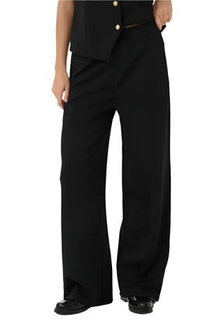 FULL LENGTH STRAIGHT LEG BLACK PANT Pants CREAM 