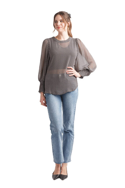 GEOMETRIC CHAIN LINK TOP Shirts & Tops Papillon 