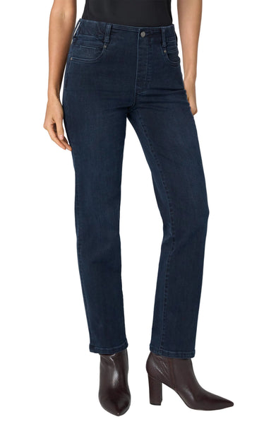 GIA GLIDER SLIM PULL ON MID RISE RAVEN WING DARK BLUE JEANS Jeans Liverpool 2 Raven Wing 