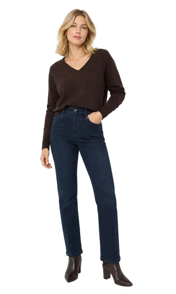 GIA GLIDER SLIM PULL ON MID RISE RAVEN WING DARK BLUE JEANS Jeans Liverpool 
