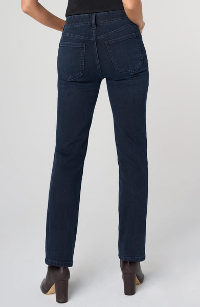 GIA GLIDER SLIM PULL ON MID RISE RAVEN WING DARK BLUE JEANS Jeans Liverpool 