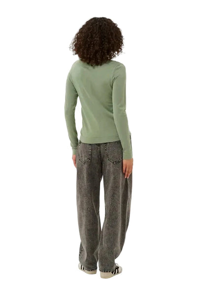 GREEN LONG SLEEVE SWEATER Top Kaffe 