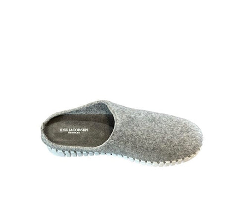 GREY FLANNEL MULE Flat Ilse Jacobsen 