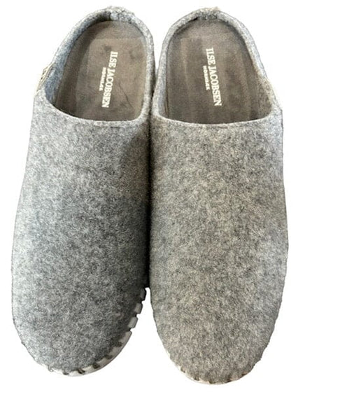 GREY FLANNEL MULE Flat Ilse Jacobsen 