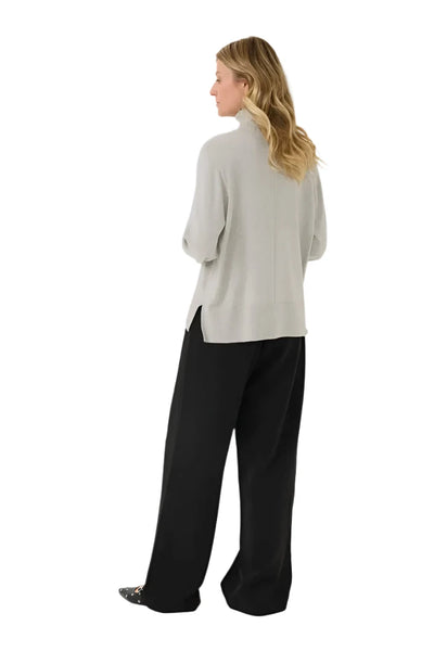 GREY ROLLNECK PULLOVER Sweater CREAM 