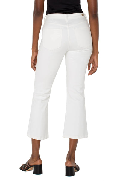 HANNAH CROP FLARE WHITE JEAN Jeans Liverpool 