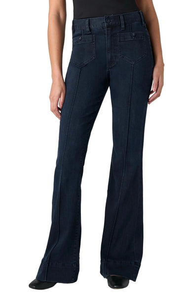 HANNAH FLARE HIGH RISE WITH PATCH POCKET AND FRONT PINTUCK JEANS Jeans Liverpool 2 Raven Wing 