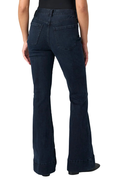 HANNAH FLARE HIGH RISE WITH PATCH POCKET AND FRONT PINTUCK JEANS Jeans Liverpool 