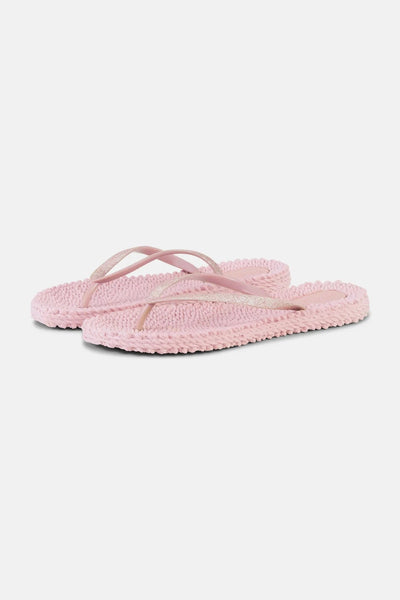 ILSE JACOBSEN BALLERINA PINK GLITTER STRAP FLIP FLOP SHOES Shoes Ilse Jacobsen 