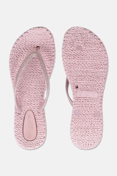 ILSE JACOBSEN BALLERINA PINK GLITTER STRAP FLIP FLOP SHOES Shoes Ilse Jacobsen 