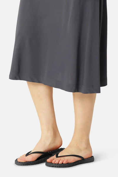 ILSE JACOBSEN BLACK GLITTER STRAP FLIP FLOP SHOES Shoes Ilse Jacobsen 