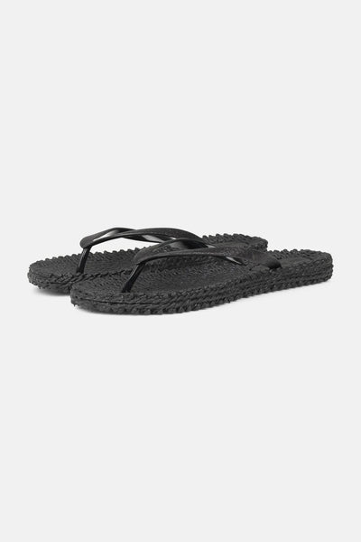 ILSE JACOBSEN BLACK GLITTER STRAP FLIP FLOP SHOES Shoes Ilse Jacobsen 