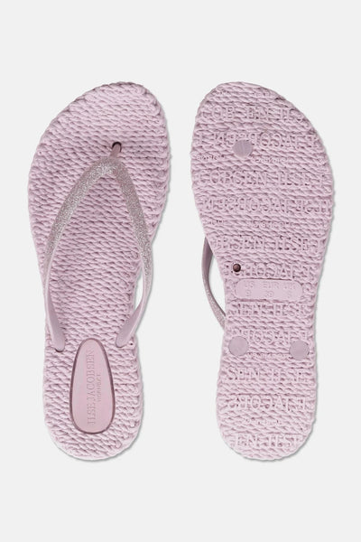 ILSE JACOBSEN MAUVE SHADOW GLITTER STRAP FLIP FLOP SHOES Shoes Ilse Jacobsen 