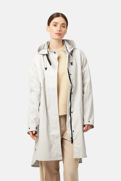 ILSE JACOBSEN MILK CREAM LIGHT RAINCOAT WITH HOOD Rain Coat Ilse Jacobsen 