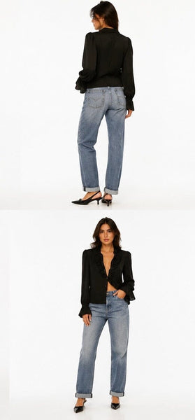 KEEPER BOYFRIEND CUFFED JEAN WITH ZIP Jeans Liverpool 