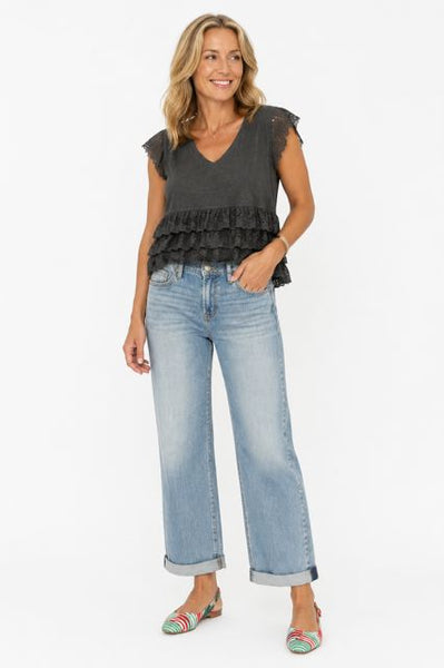 KEEPER BOYFRIEND CUFFED JEAN WITH ZIP Jeans Liverpool 