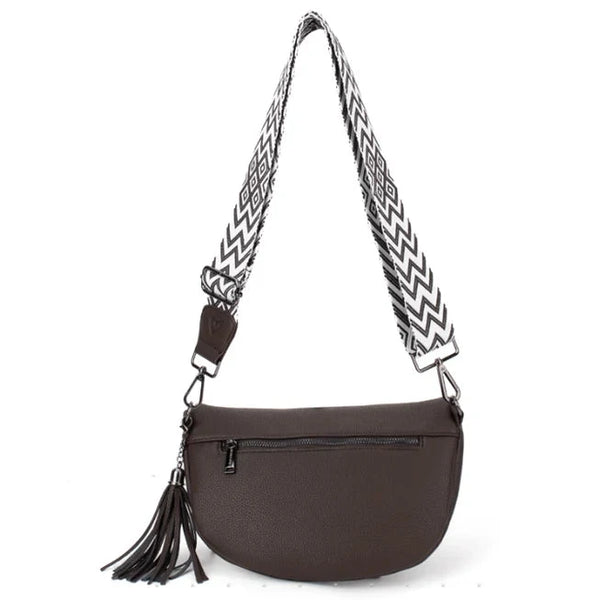 KIMBERLEY VEGAN LEATHER CHOCOLATE CROSSBODY Handbag prenelove 