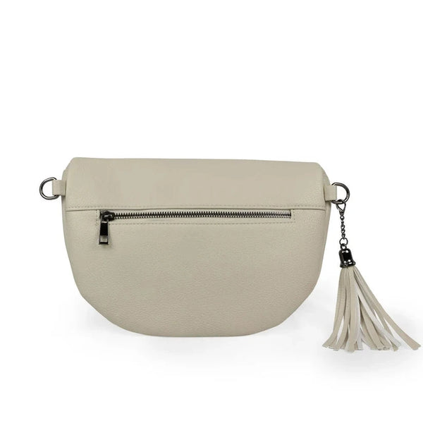 KIMBERLEY VEGAN LEATHER CREAM CROSSBODY Handbag prenelove 