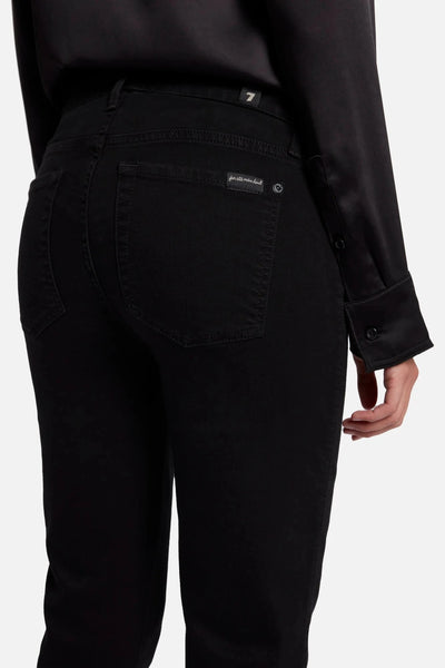 KIMMIE STRAIGHT ULTRA COMFORT BLACK STRETCH JEAN Jeans 7 For All Mankind 