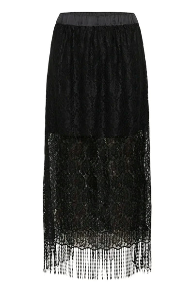 LACE SKIRT WITH FRINGE HEMLINE skirts Kaffe 