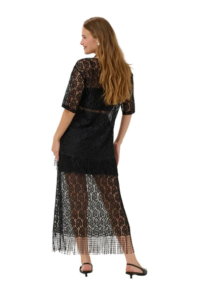 LACE SKIRT WITH FRINGE HEMLINE skirts Kaffe 