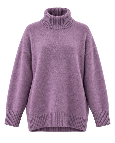 LAVENDER DOG WALKER COZY CHUNKY SWEATER SWEATER Eco Verde 