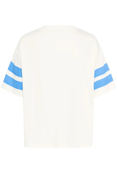 LEAGUE 93 BLUE PRINT GRAPHIC T SHIRT Blouse Kaffe 