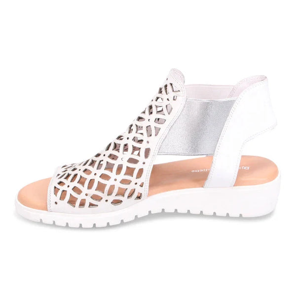 LEATHER SANDAL WITH LASER CUT DESIGN Shoes Django & Juliette 