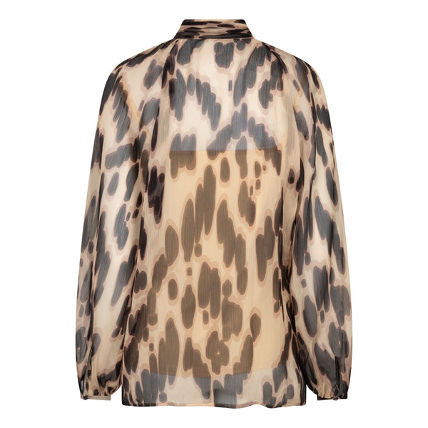 LEOPARD SHEER SOFT BLOUSE Blouse Esqualo 