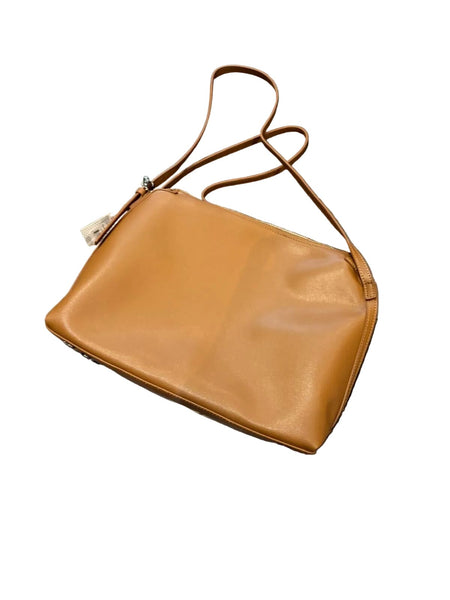 LIGHT BROWN GENUINE LEATHER AND SUEDE SHOULDER HANDBAG Handbag Prenelove 