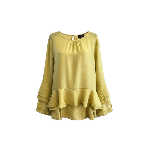 LIGHT WEIGHT RUFFLE DETAIL BLOUSE Shirts & Tops Elissia 