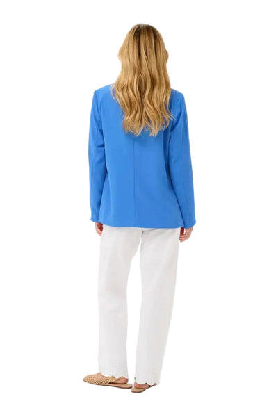 LONG SLEEVE BLUE BLAZER Jacket CREAM 