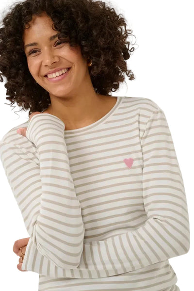 LONG SLEEVE LIGHT WEIGHT STRIPED TOP Top Kaffe 