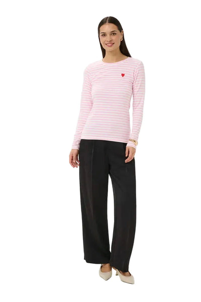 LONG SLEEVE LIGHT WEIGHT STRIPED TOP Top Kaffe 