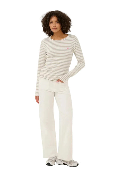 LONG SLEEVE LIGHT WEIGHT STRIPED TOP Top Kaffe 